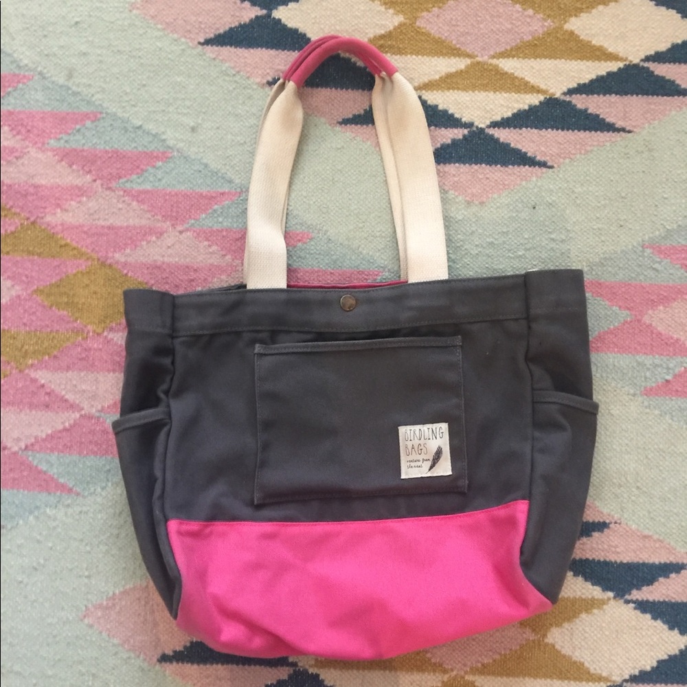 Original Birdling everyday tote.  Colorblock